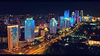 海口市滨海大道灯光秀夜景视频的预览图